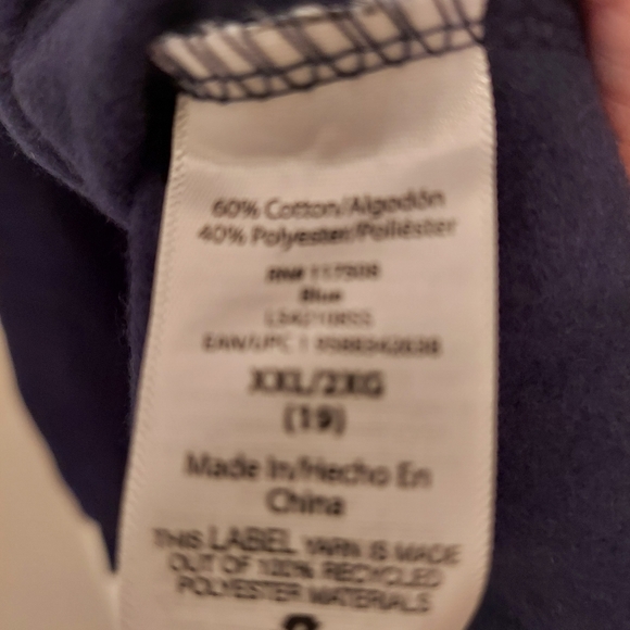 Navy printed sweatshirt - Picture 3 of 4